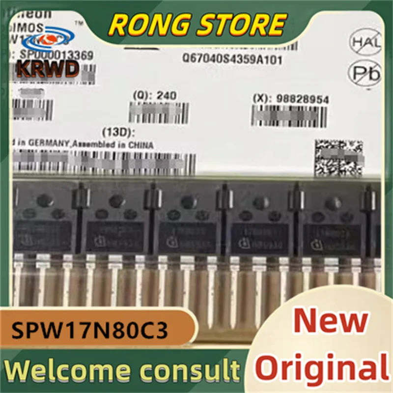 5PCS 17N80C3 New Original SPW17N80C3 TO-247 800V 17A