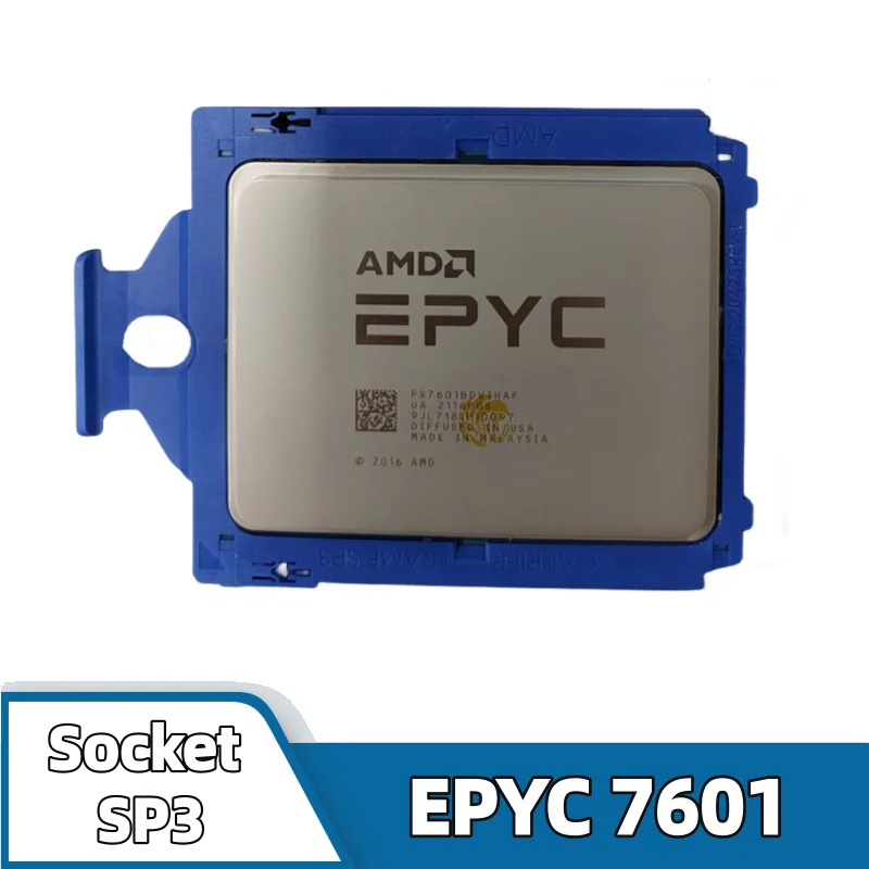 

AMD EPYC 7601 CPU 32-Cores 64-Threads 2.2GHz 64MB 180W Socket SP3 For H11SSL-i Mainboard Server 7601