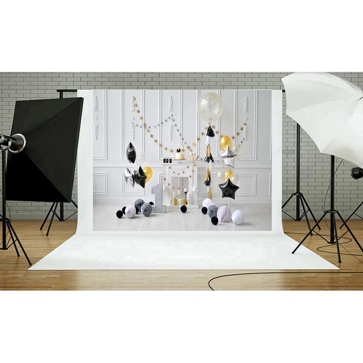 

Balloon Background Cloth 1st Birthday Backdrop Photo Props Photography Backdrops