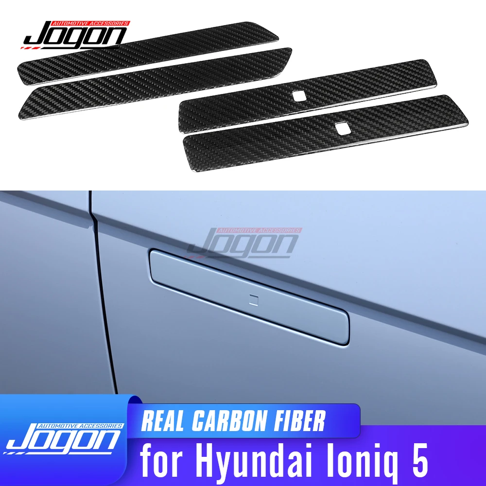 Exterior Car Side Door Handle Panel Cover Trim Carbon Fiber Accessories For Hyundai Ioniq 5 NE 5 N SE 2022 2023 2024 2025