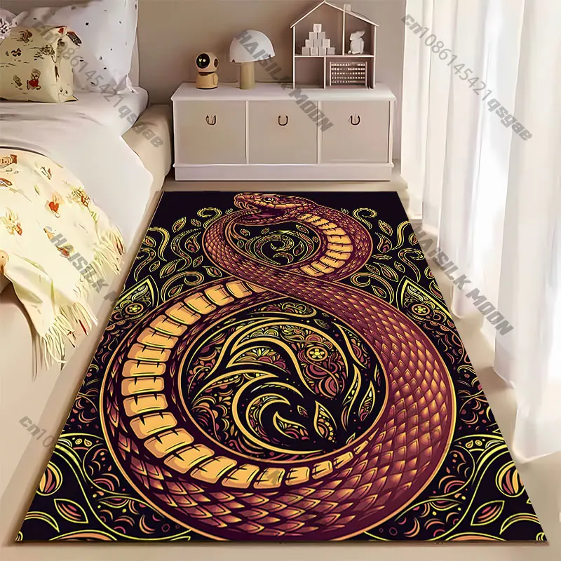 Serpent infinity nature design carpet Yoga living room room decor children's crawling mat doormat area rug games mat