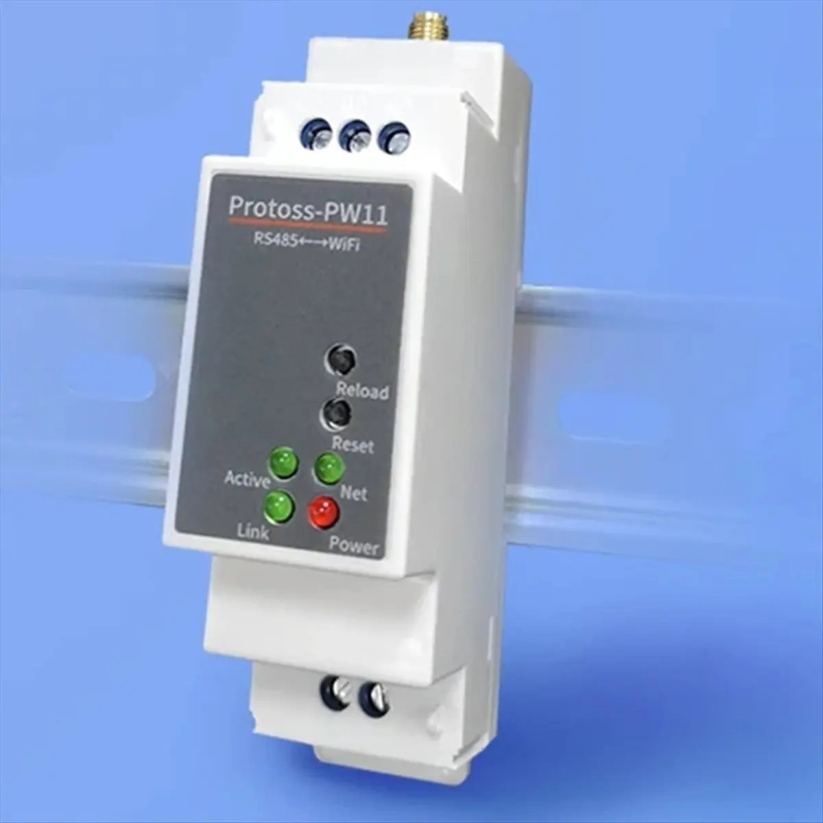 Din Rail RS485 to WiFi Converter Serial Device Server Alibaba Cloud IoT DC Power Supply PW11-M 9-50VDC-A79M