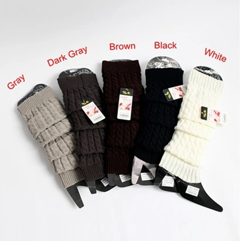 Sweet Girl Leg Warmers Knitted Foot Cover Women Autumn Winter Leg Warmer Socks Heap Heap Socks Leg Warmers Skinny Korean Version