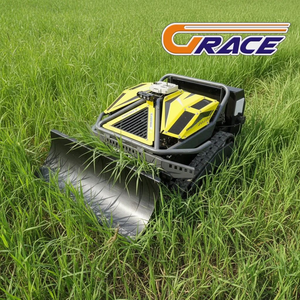 

Remote Control Lawn Mower Cordless Obstacle Avoidance Auto Charging for Home Garden Commercial Area Adjustable Cutting Height