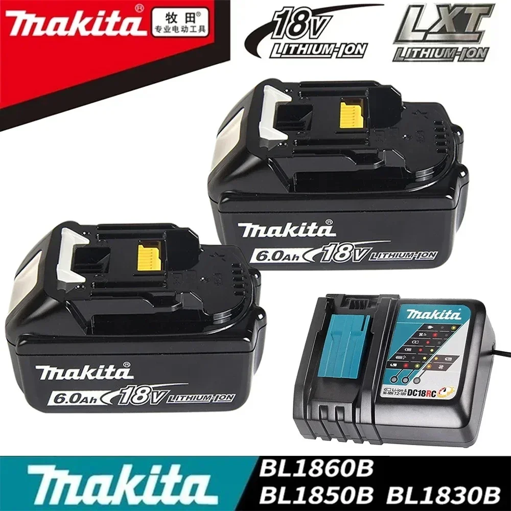 

18V 6.0Ah Makita Original With LED lithium ion replacement LXT BL1860B BL1860 BL1850 Makita rechargeable power tool battery