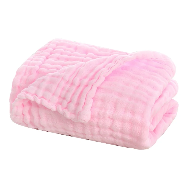 Soft Breathable 6-Layers Gauze Baby Receiving Blanket Muslin Swaddle Wrap Towel