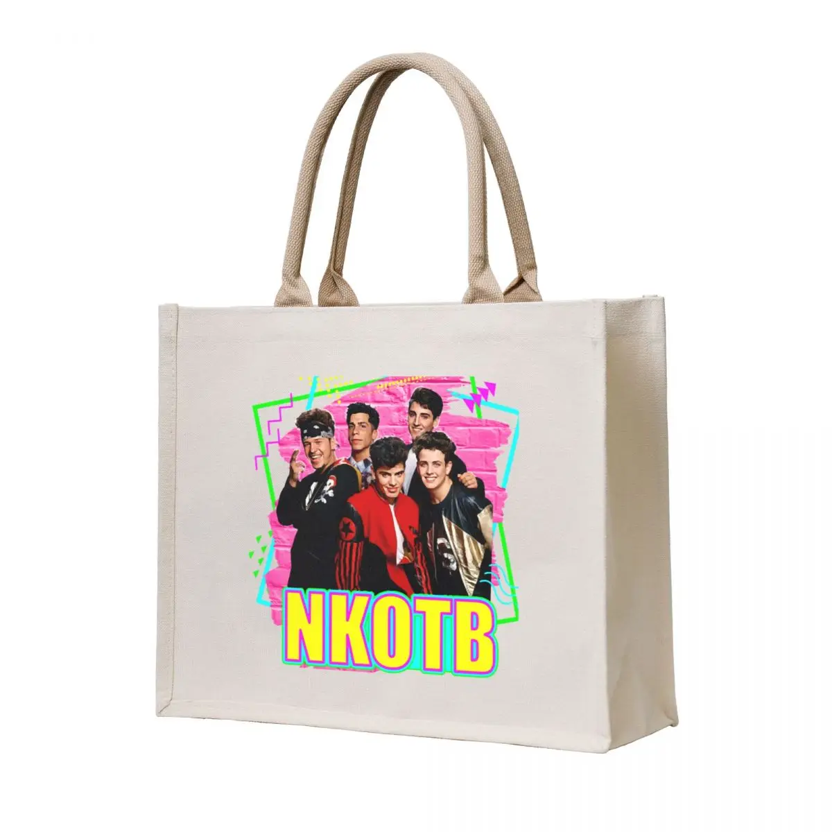 

NKOTB Music Classic T-Shirt Tote Bag Handbags women tote bags cloth bags Lady bags