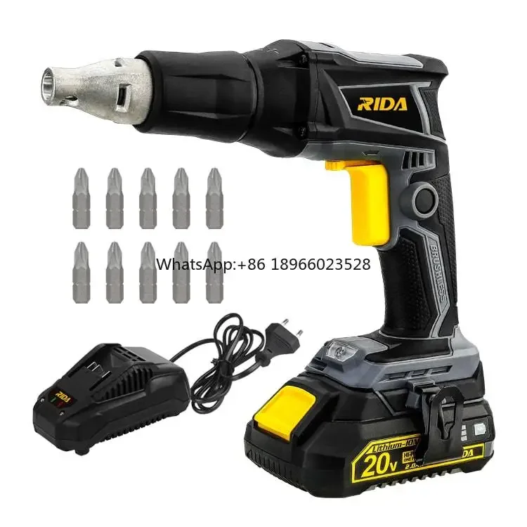 Hot Selling Battery Power Tools Brushless Drywall Screwdriver Battery Operated Screwdriver