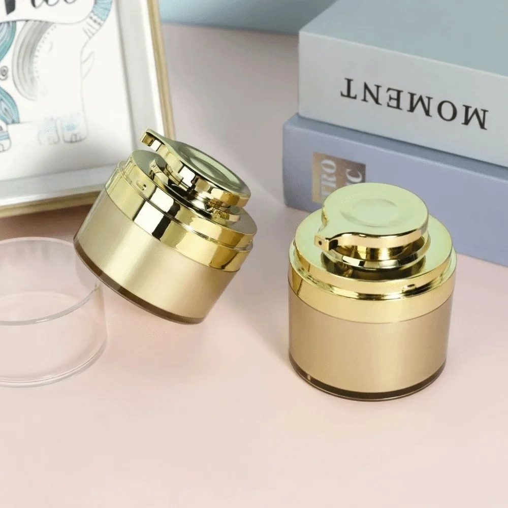 

Portable 30g Vacuum Bottle 50g Lotion Cosmetic Storage Jar Leakproof Press Acrylic Cream Jar Skincare Container