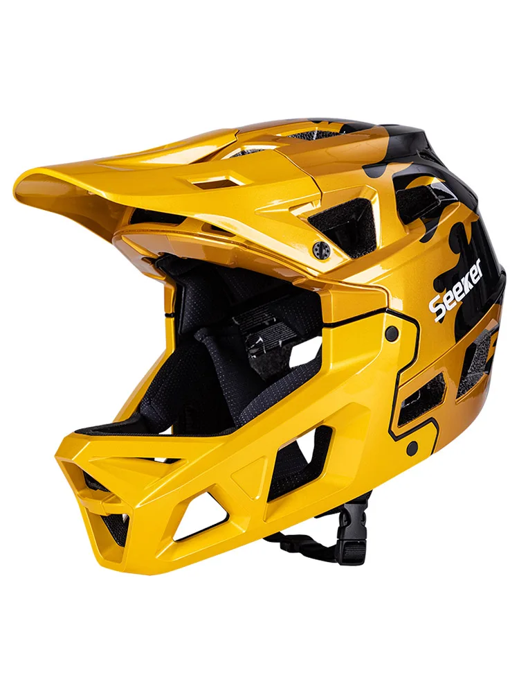 AliExpress NONE SEEKER bicycle helmet, racing downhill mountain road riding helmet, one-piece full-coverage off-road full-face helmet