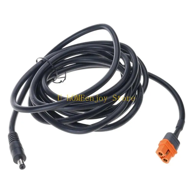 B0KF 2+1 Pin XT60if Female to DC5521 Male Converter Cord Wire 2+1 Plug Transmission Cable for Portable Power Unit