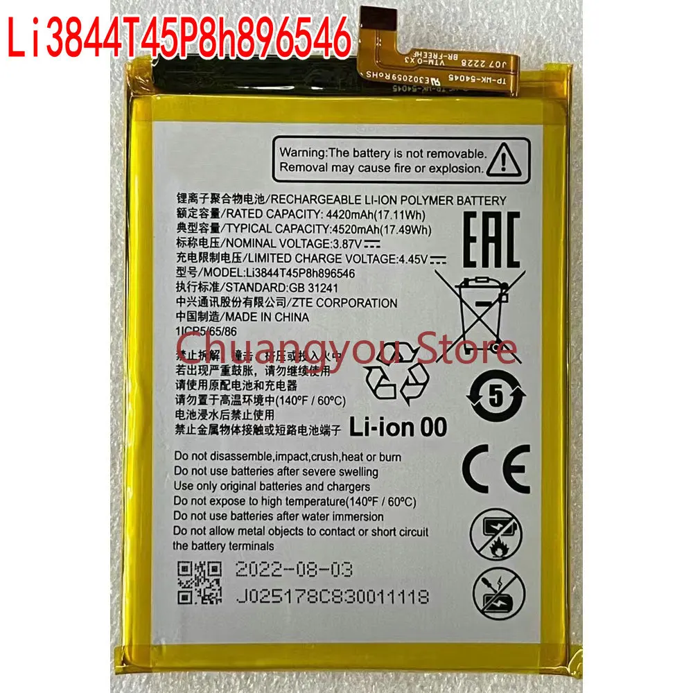 

Новый Сменный аккумулятор Li3844T45P8h896546 для ZTE Blade V40S Axon 40 SE мобильный телефон