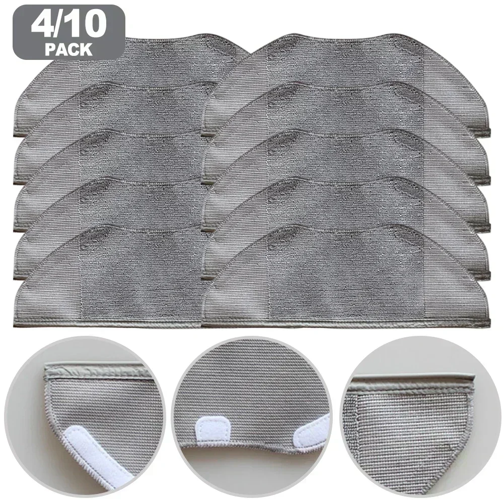 10/4 PCS Microfiber Mop Cloths Maintain Clean And Hygienic Floors For Xiaomi S40C Sweeping Machine Home Appliance Parts