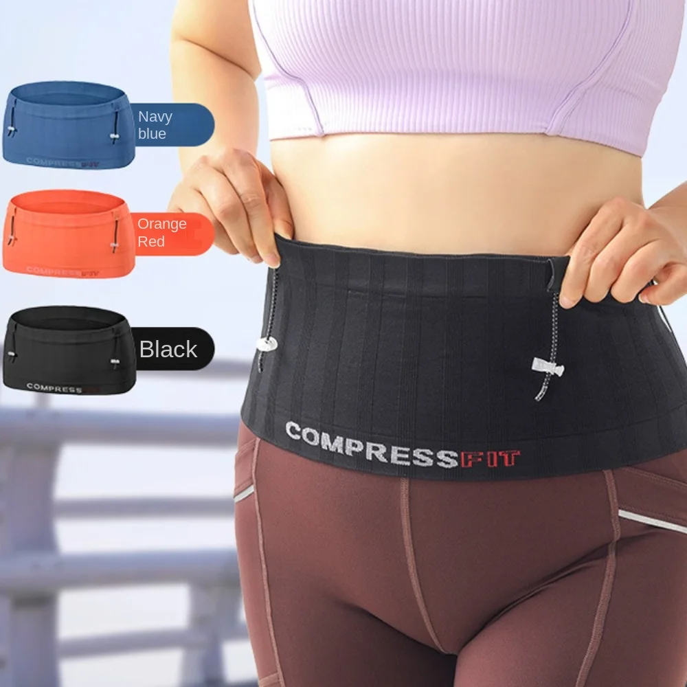 

Gym Bag Running Belt Invisible Waist Bag Thin Large Capacity Marathon Running Bag Lightweight Storage Sports Phone Bag Men Women