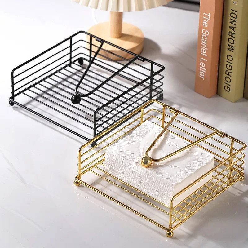1pc Metal Napkin Holder, Suitable for Kitchen, Restaurant, and Outdoor Use, Matches Various Dining Room Decor Styles