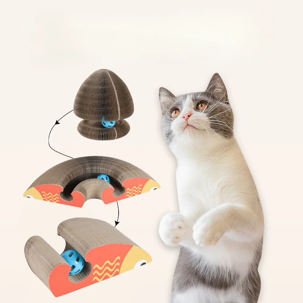 

Pet Cat Scratching Board Cat Claw Sharpener Foldable Car Shape Magnetic Organ Cat Toy Pet Supplies