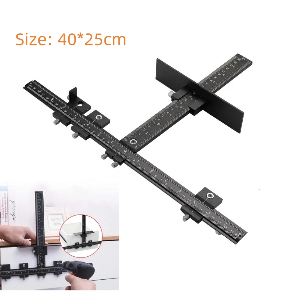 أجهزة خزانة قابلة للتعديل للتركيب الدقيق للمقابض الأمامية والأدراج والأدراج من الألومنيوم #6