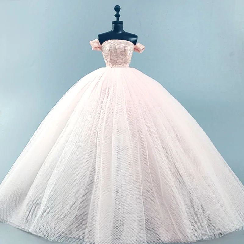 White Slip For Barbie Doll Petticoat Wedding Dress Underskirt Clothes Outfits 1/6 BJD Dollhouse Accessories Baby DIY Toy