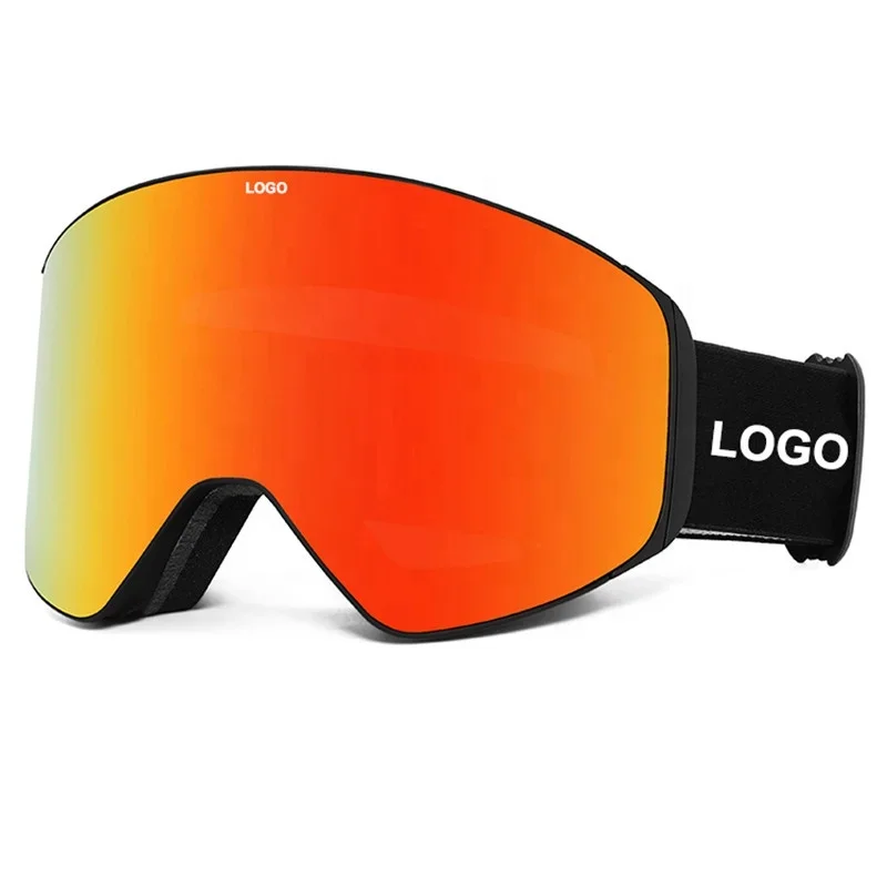 Eye Protection Googles para senhoras, Anti Fog Mirrored Lens Óculos de neve de snowboard magnético Óculos de esqui Melhor qualidade