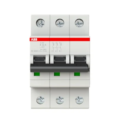 

Miniature Circuit Breaker 10115637 S203-K50 3P | 50A | K | 10KA 2CDS253001R0577