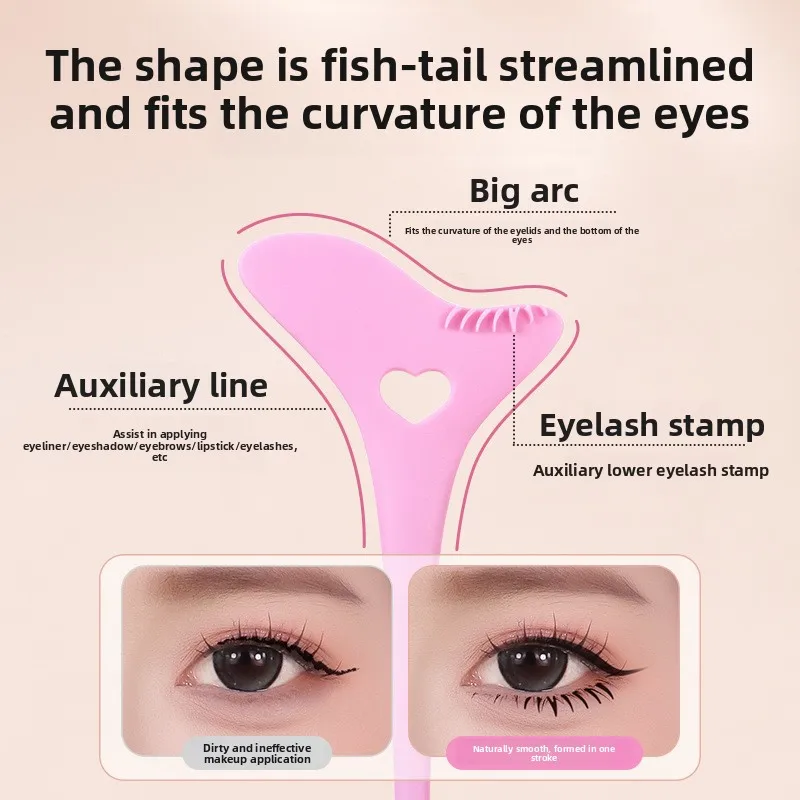 جديد سيليكون زهرة اللوحة كحل كتلة مريحة مجلس الرموش عينيه ختم لينة الحاجب مشط مساعد #4
