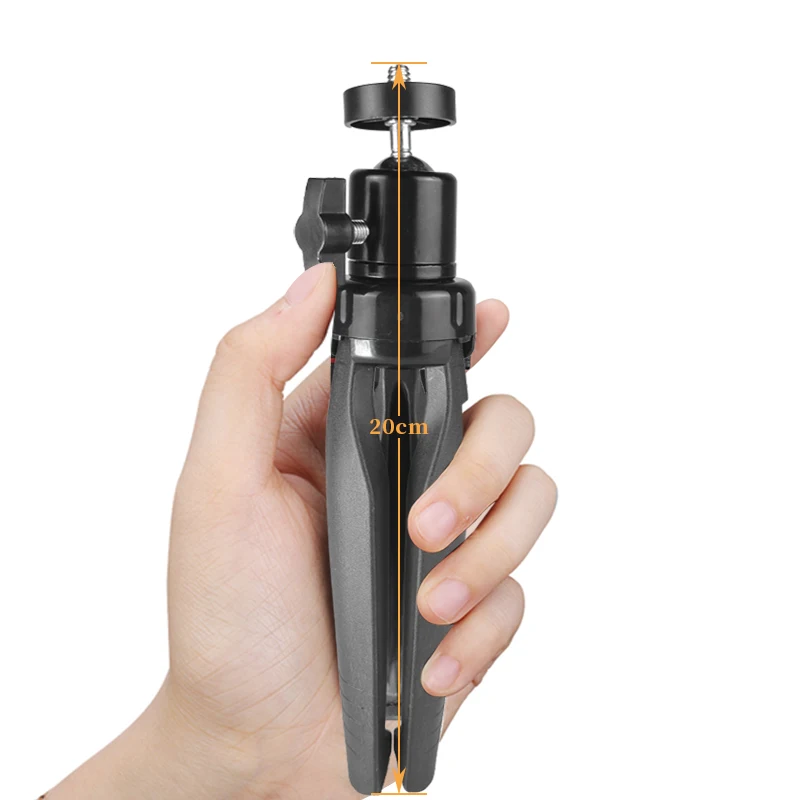 Desktop Tripod Suitable for Sports Cameras/Mirrorless Cameras/DSLRs/Cameras 1/4 Nut Interface Expandable Lightweight Tripod