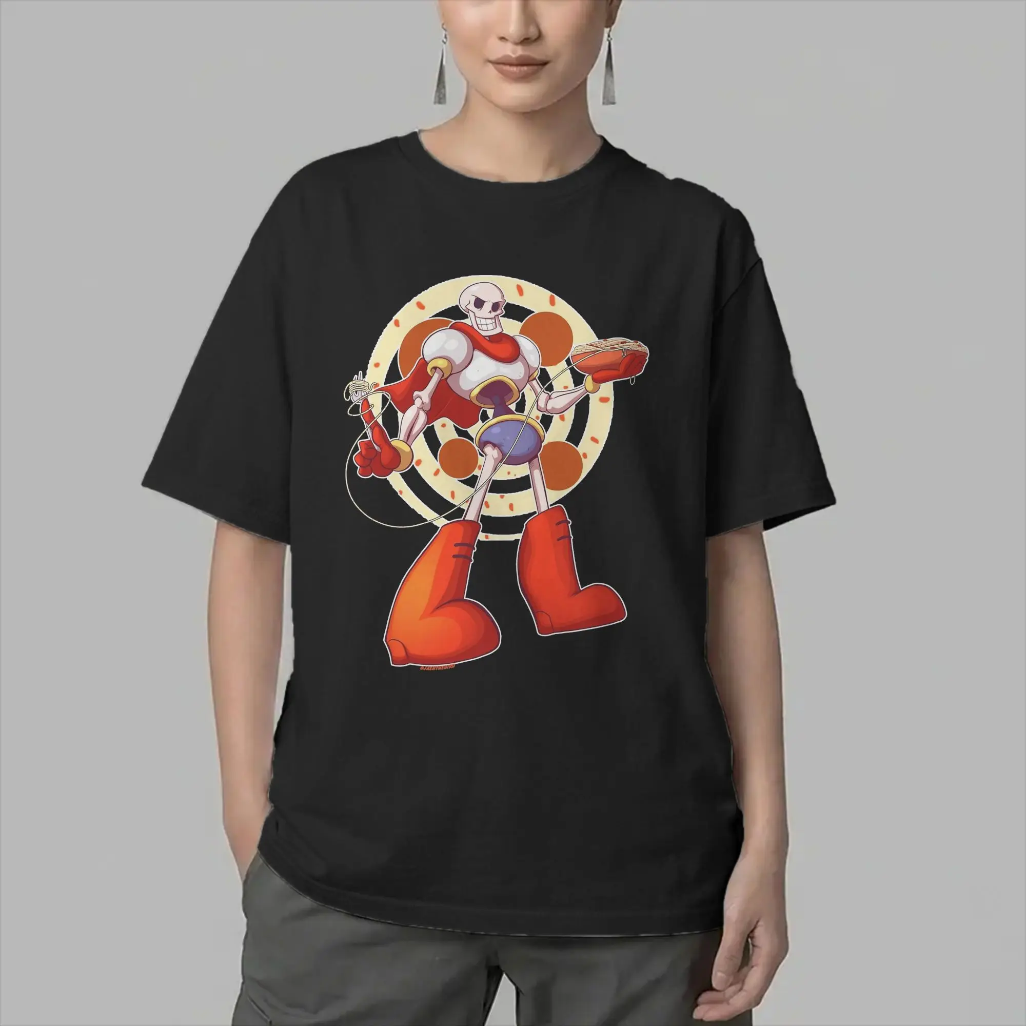 Game Undertales Papyrus Men T Shirts  Funny Tees Short Sleeve O Neck T-Shirts Cotton Classic Clothing