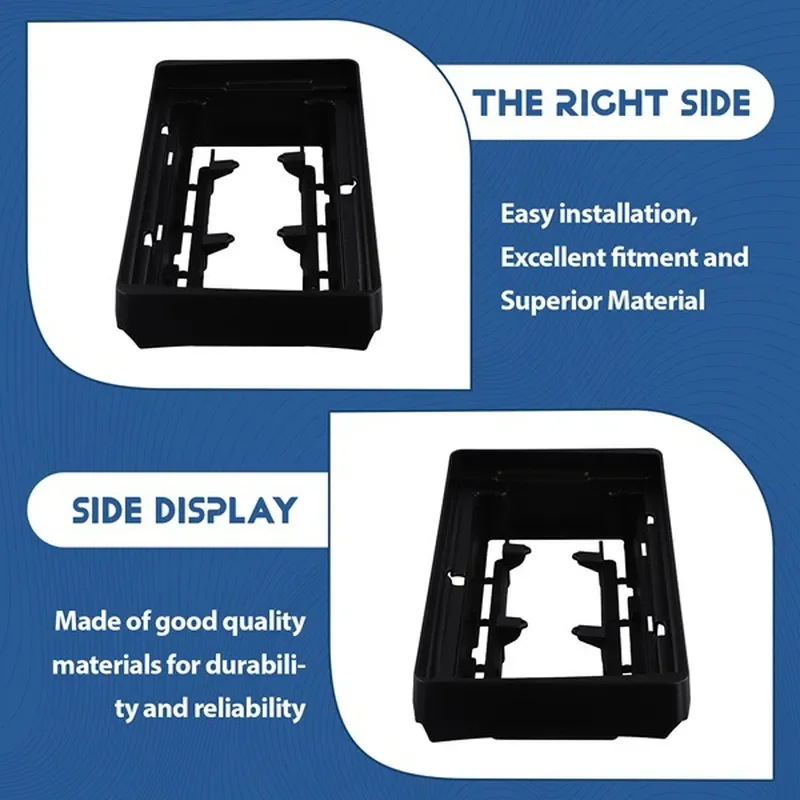 Black Plastic Car Navigation Face Frame for Android Large Screen Modified Variety Models Dashboard Trim Panel Auto Interior