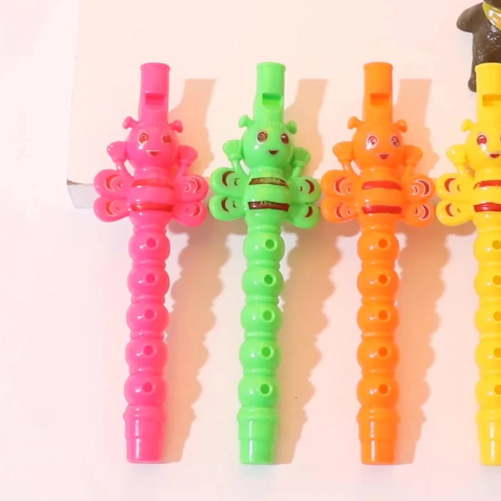 25 個ミニレコーダー 5 穴プラスチックフルート子供のための初心者練習クラリネット楽器フルートおもちゃプラスチッククラリネット