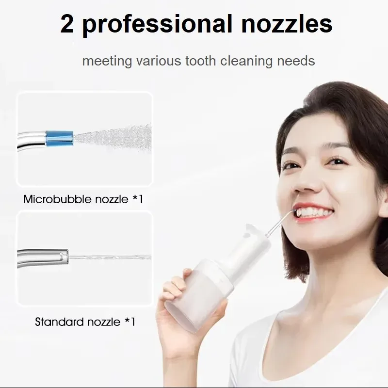 2026 Original MIJIA Portable Oral Irrigator Dental Teeth Whitening Flosser Bucal Tooth Cleaner Waterpulse Water Thread for Teeth