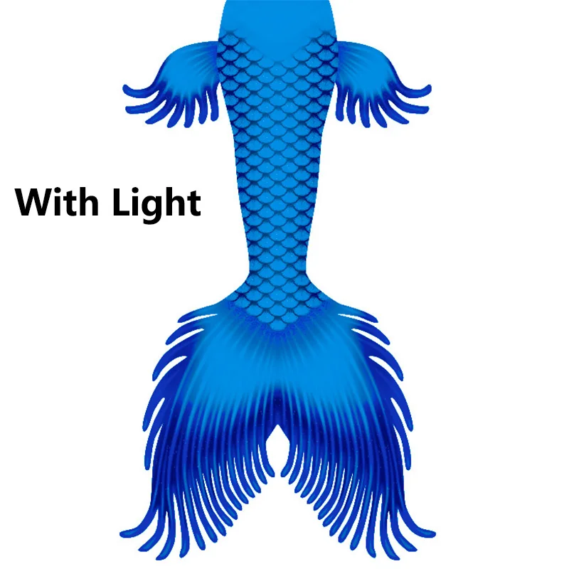 Rozświetl Mermaid Skin Tail odzież Shine Luminous ogon ryby sesja zdjęciowa pływanie nurkowanie bielizna kostium na Halloween Cosplay