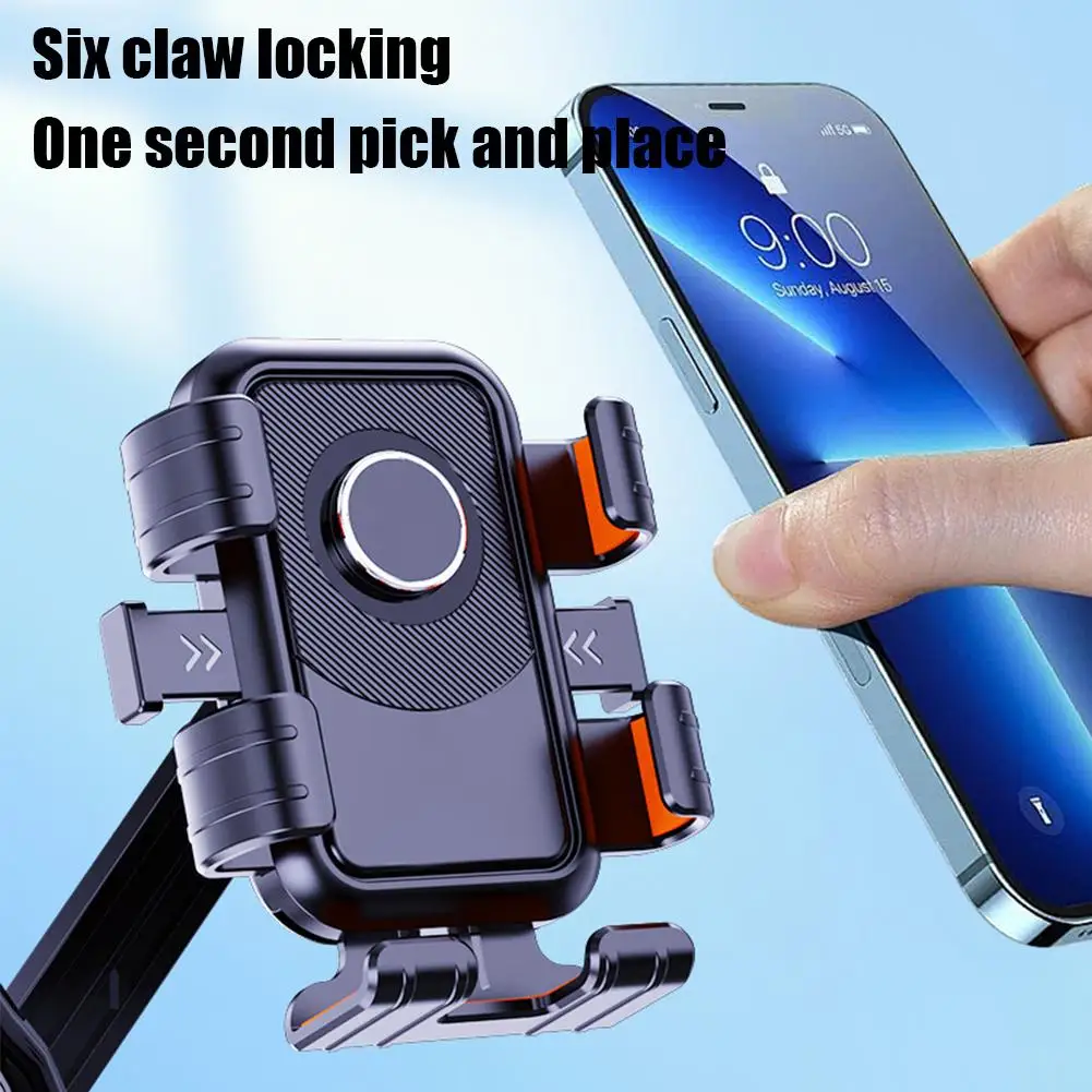 Bicycles Motorcycles Phone Holder Free Rotation Mobile Phone Navigation Bracket for Riding Shockproof for IPhone Xiaomi Samsung