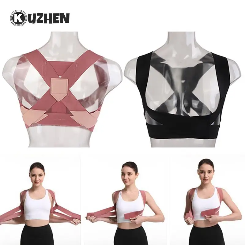 Chest Posture Corrector Invisible Body Shaper Women Adjustable Elastic Back Support Belt Shoulder Brace Body Shaper Corset