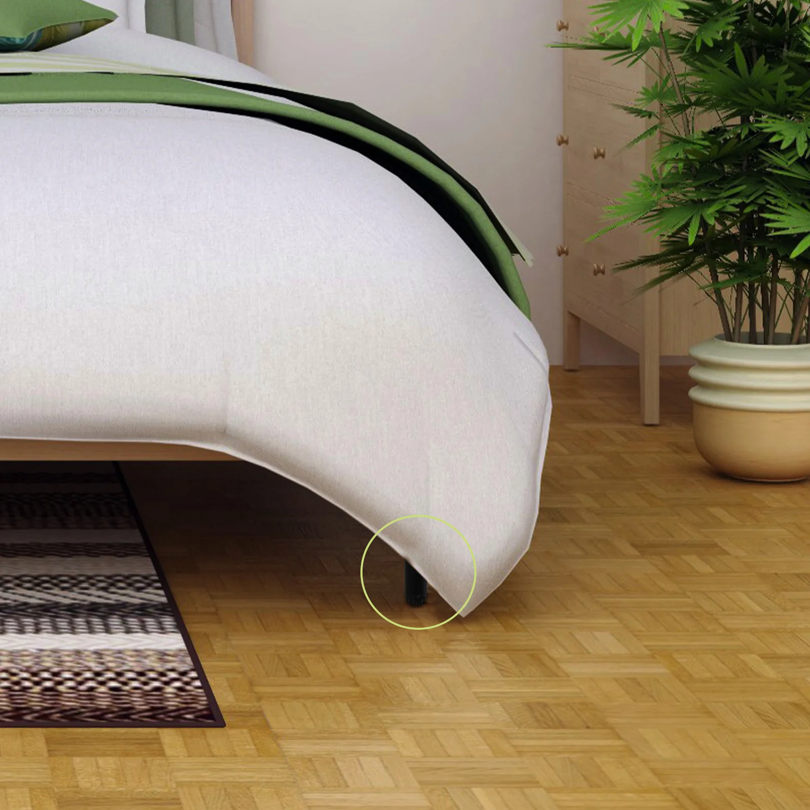 8Pcs Adjustable Metal Furniture Legs Round Sofa Bed Support Replacement Couch Cabinet Feet Strong Metal Furniture Legs