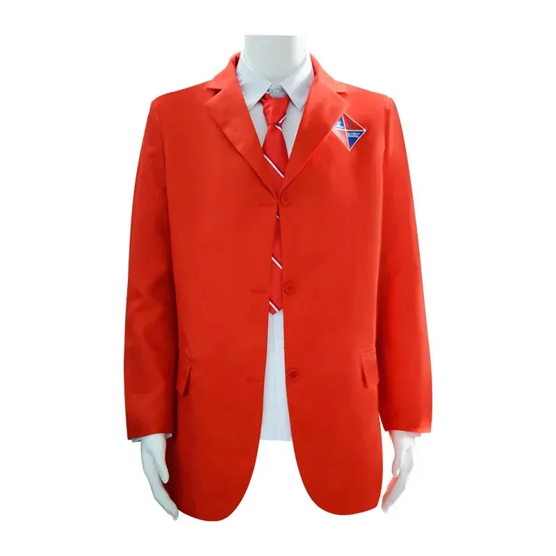 EWS Rebelde 유니폼 코스프레 의상 빨간색 재킷 셔츠 스커트 할로윈 카니발 파티 여학생용 고등학교 S Xb;4.f'7;j,3'
