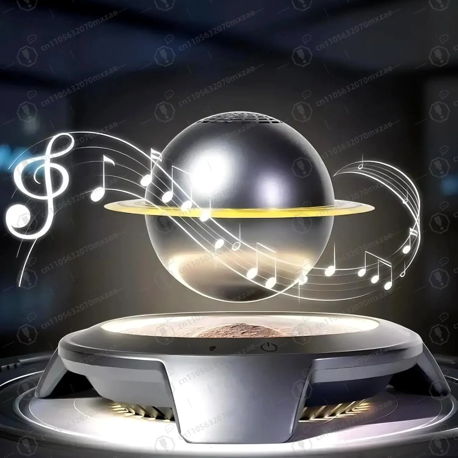 Magnetic Levitation Bluetooth Speaker with Levitating Lamp Touch Control for Home Office Bedroom Decor