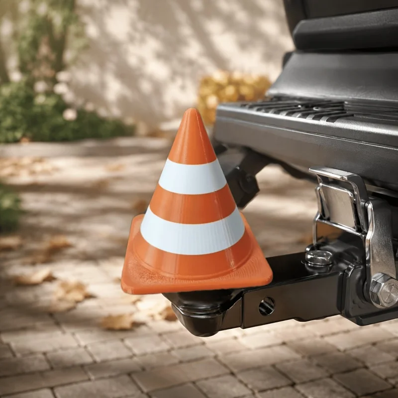 Creative Traffic Cone Towing Hitch Cover Universal Fit 50mm Tow Ball SUV Truck Trailer Easy Install Anti Dirt Guard Protector