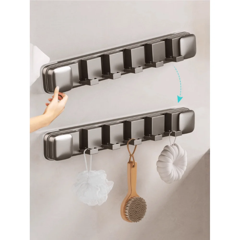 

Hidden Hook That Can Be Installed On The Bathroom Wall. It Can Also Be Used As A Clothes Hanger When Entering The Door, Suitabl