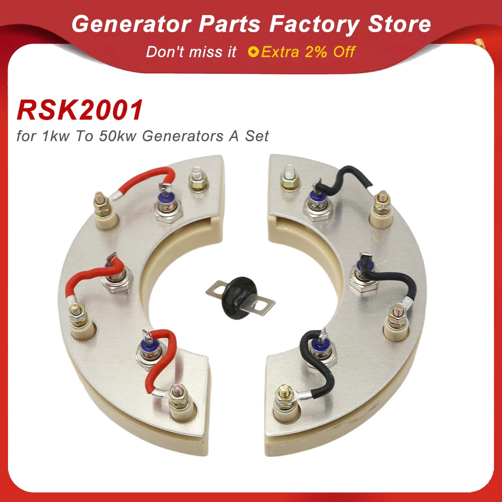 Generator RSK2001 Diode Rectifier Service Kit Generator Rectifier 25A for 1kw To 50kw Generators A Set