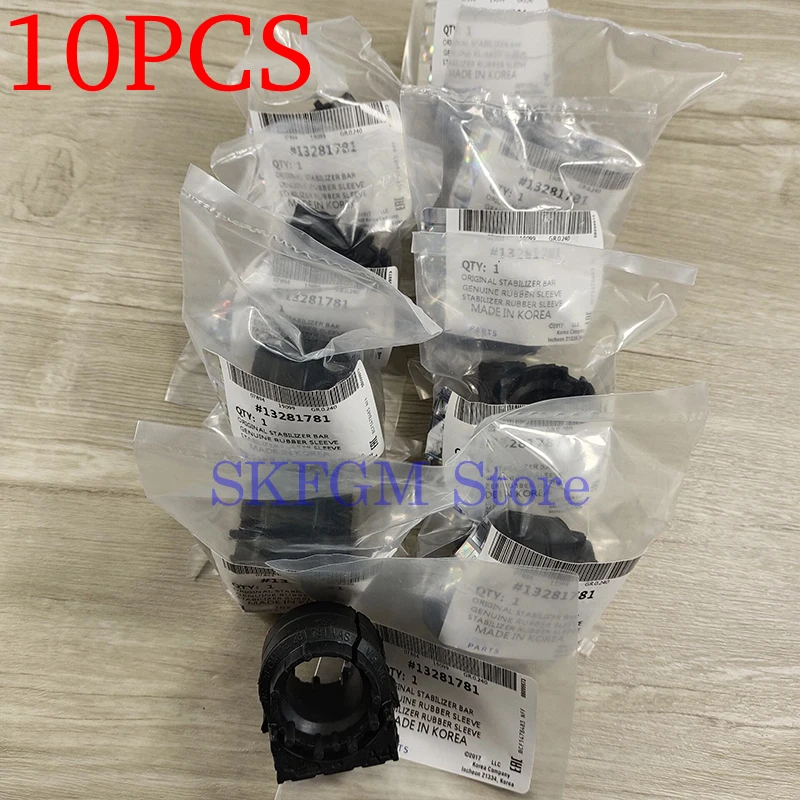 10Pcs Front Axle Anti-Roll Bar Bushing Kit isolation Stabilizer Rubber For Chevrolet Cruze Opel Astra 13281781