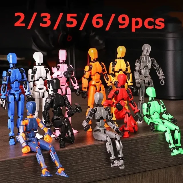 2/3/9PCS-Lucky Puppets 13 Doll, wiele kombinacji stylizacji Model robota, tani prezent świąteczny, fajna dekoracja biurka lalki robota
