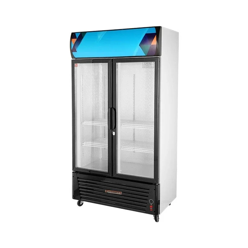Vertical commercial refrigerated refrigerators, store supermarkets refrigerated and fresh-keeping refrigerators