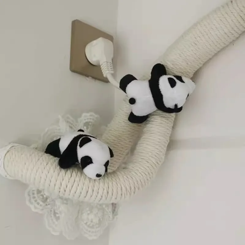 Air conditioner pipe decoration, beautification of hemp rope wire, cute creativity, winding wall-mounted bedroom