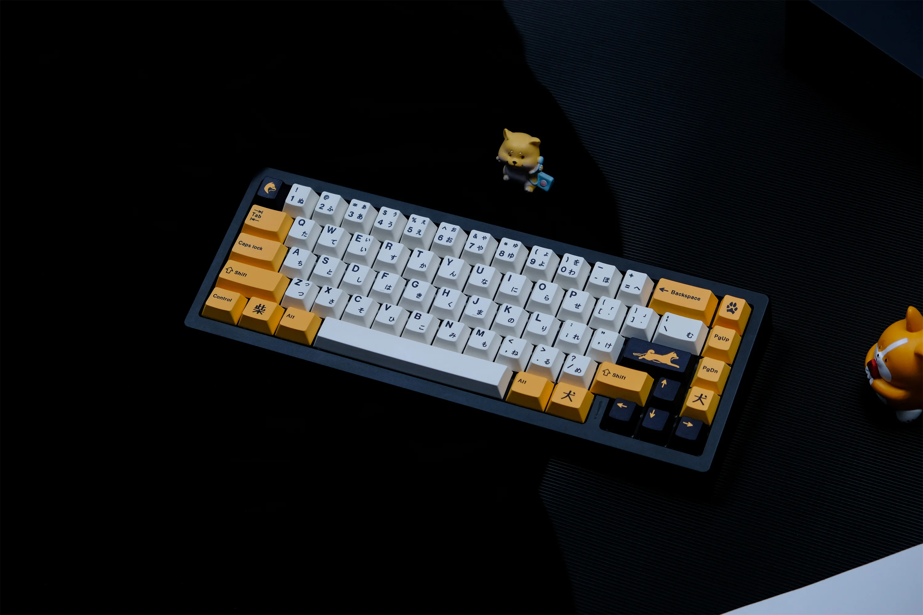 GMK Shiba Inu Keycap, 129 Keys PBT Keycaps Cherry Profile DYE-SUB Personalized GMK Keycaps For Mechanical Keyboard