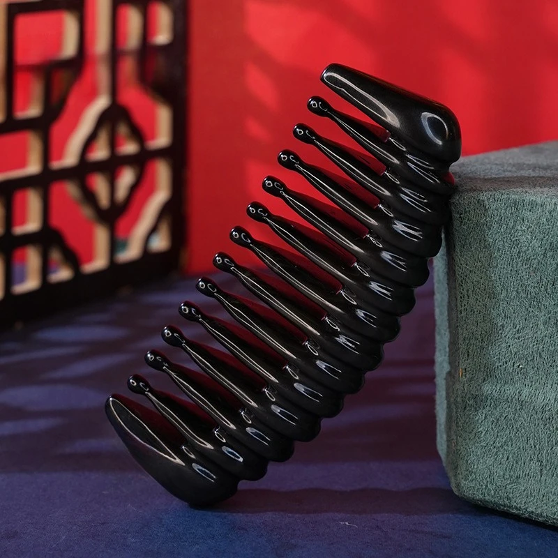 Yuan Moxibustion Tooth Massage Comb Head Scalp Hair Therapy Comb Household