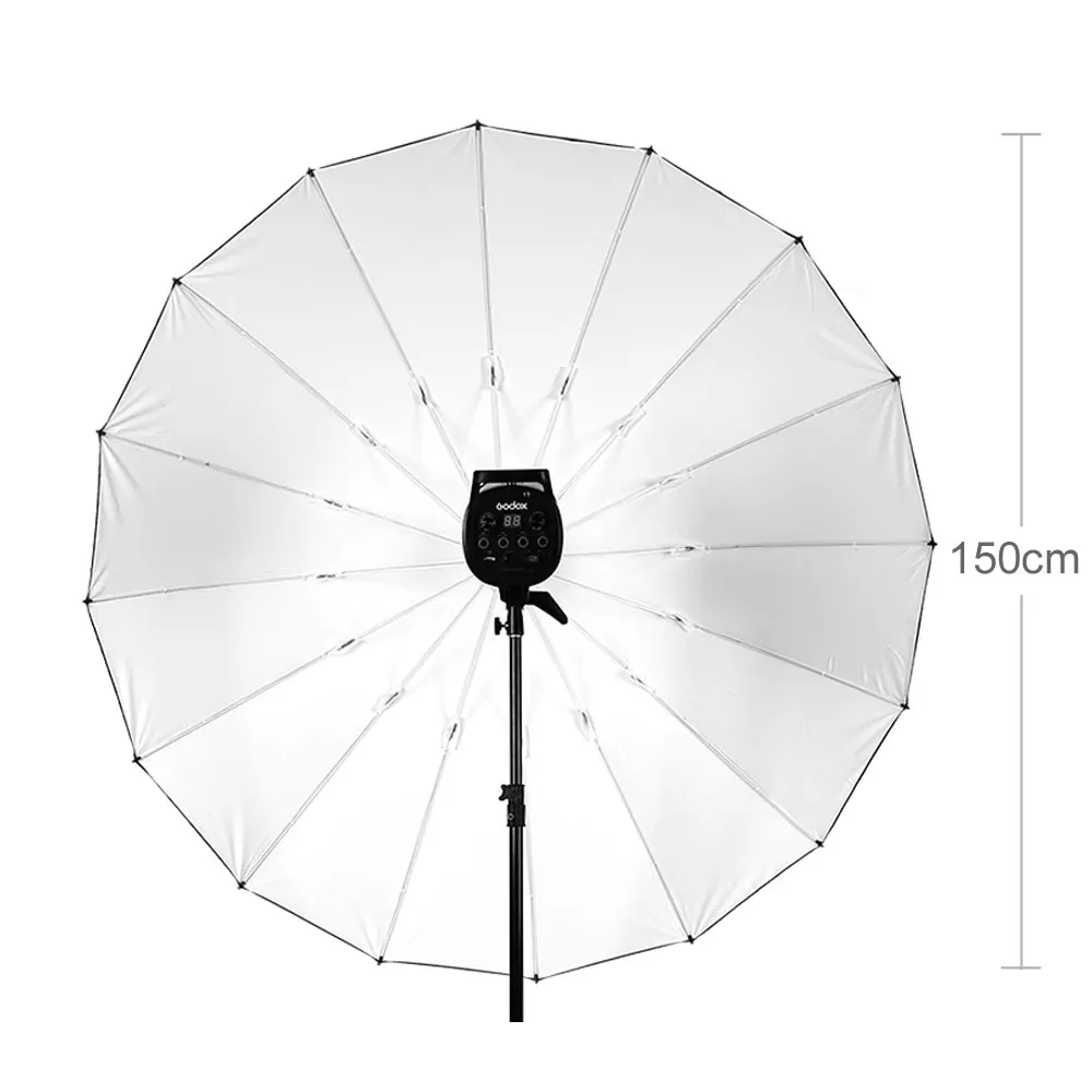 Godox 60 بوصة (150 سم) مظلة إضاءة عاكسة باللون الأبيض والأسود لإضاءة التصوير الفوتوغرافي في الاستوديو #4