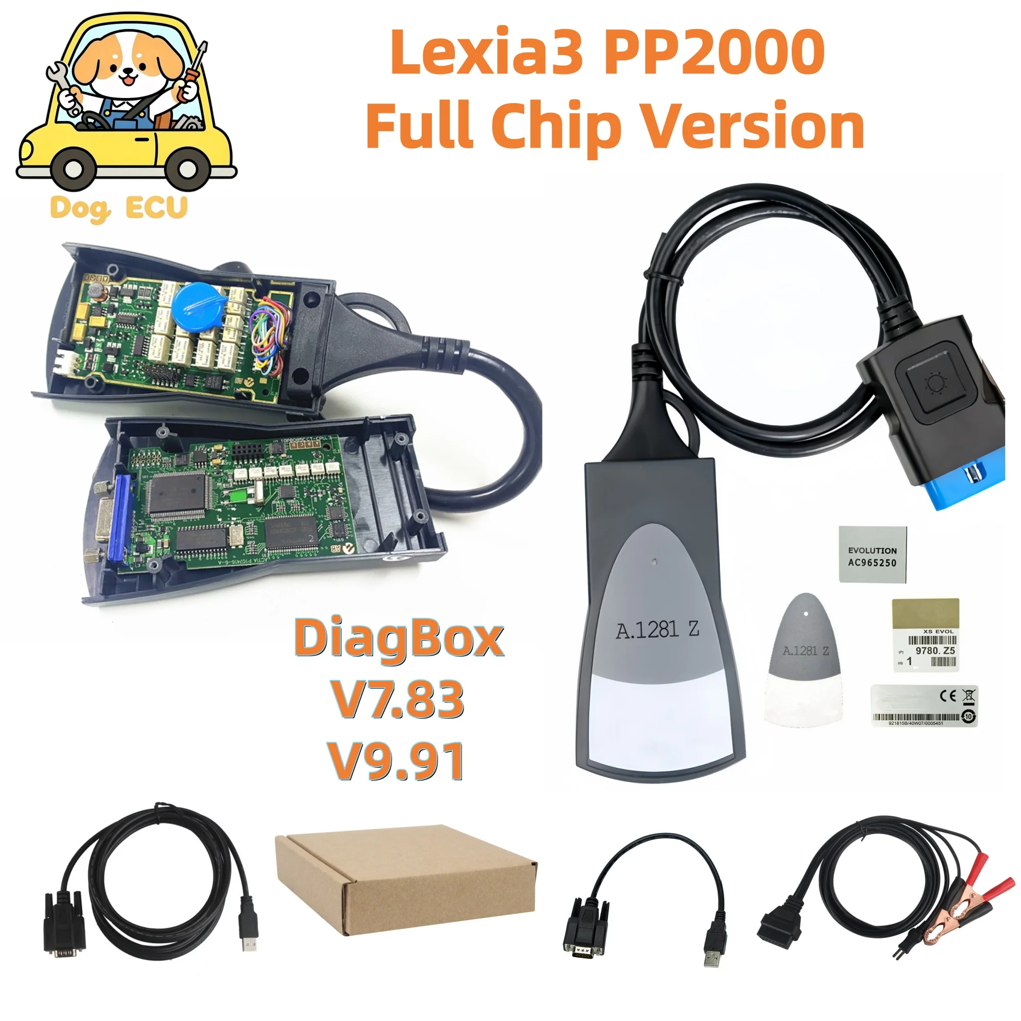 Lexia3 PP2000 OBD2-Tool mit Diagbox V7.83 & V9.91 + FW 921815C für Peugeot Citroen