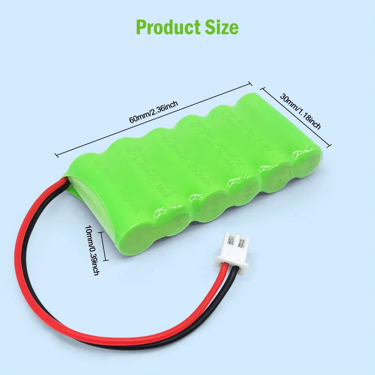 House Alarm Ni-MH Rechargeable Battery 2/3AAA 7.2V 350mAh for ASG B&T5 A5 Model Airsoft Weapon Cordless Phone