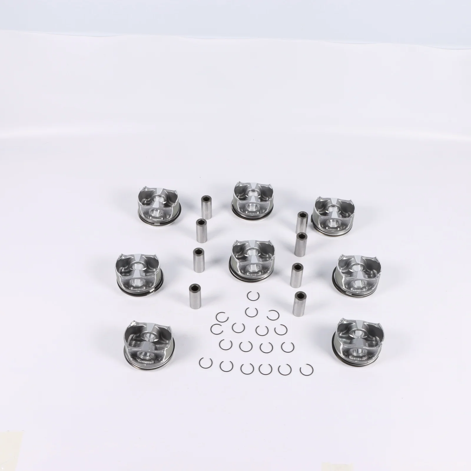 8pcs M278 Engine Pistons&Rings Set Φ24mm Φ92.9mm For Mercedes-Benz W222 W166 W221 4.6L 4.7L Car Accessories Parts Replacement