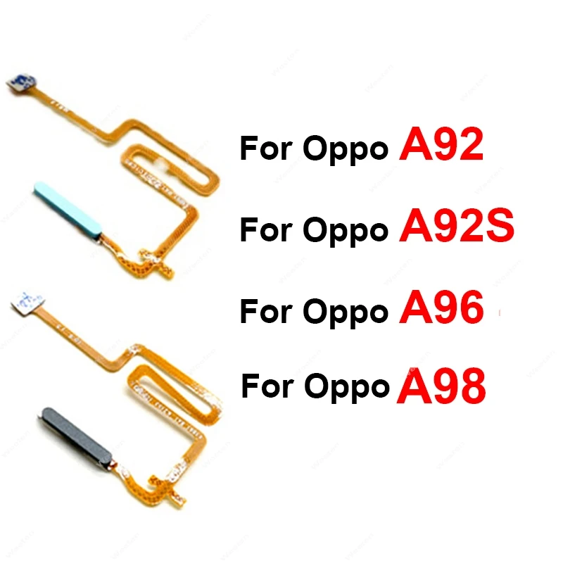 For OPPO A92 A92S A96 A98 4G Fingerprint Sensor Flex Cable Power Buttons Touch Sensor Side Fingerprint Flex Ribbon Parts